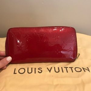 Louis Vuitton Red Patent Leather Wallet